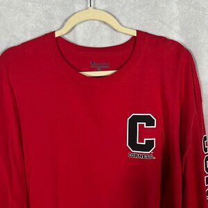 Champion - Red - Cornell Long Sleeve Tee - 2XL